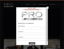 Tablet Screenshot of probeautytools.com